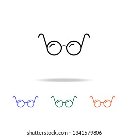 optical glasses icon. Elements of simple web icon in multi color. Premium quality graphic design icon. Simple icon for websites, web design, mobile app, info graphics