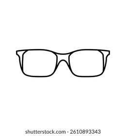 optical glasses optical line icon vector. optical glasses optical sign. isolated contour symbol black illustration