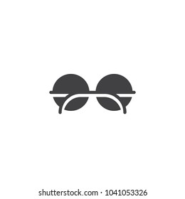 Optical glasses vector icon. filled flat sign for mobile concept and web design. Round eyeglasses simple solid icon. Symbol, logo illustration. Pixel perfect vector graphics