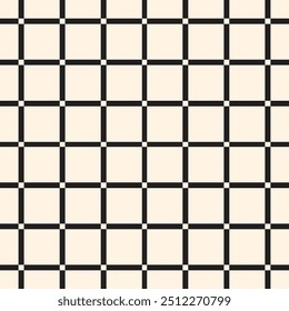 Optical Grid Decorative seamless pattern. Repeating background. Tileable wallpaper print.