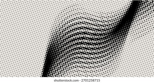 Optical Halftone Wave Distortion Abstract Background. Modern creative trendy design in vector EPS 10