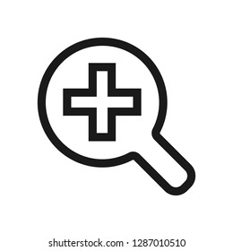 Optical icon. Optical single high quality outline symbol for web design or mobile app. Thin line sign for design logo.