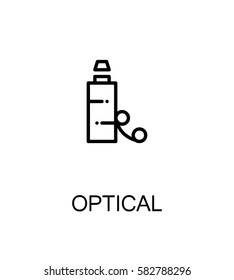 Optical icon. Optical single high quality outline symbol for web design or mobile app. Thin line sign for design logo. Black outline pictogram on white background