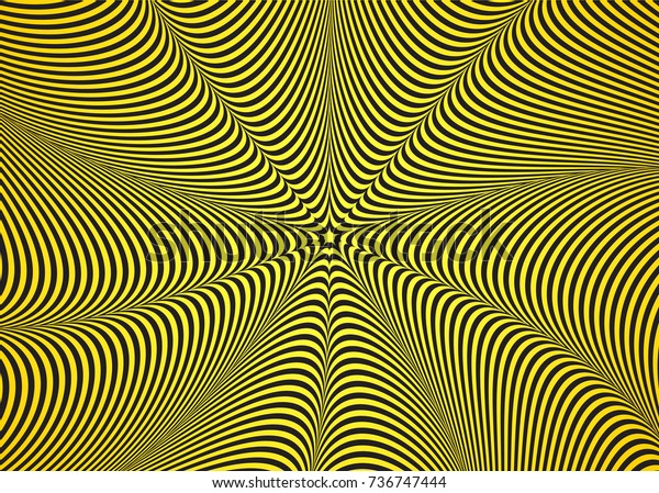 Optical Illusion Abstract Background Hypnosis Twisted Stock Vector ...