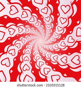 Optical illusion. Abstract background. Motion.