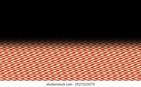 Optical illusion of abstract liminal space in colors. Creepy vector shapes.