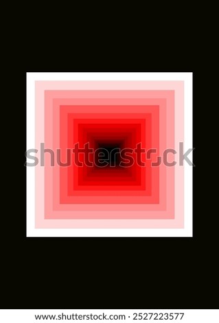 Optical illusion of abstract liminal space in colors. Creepy vector shapes.