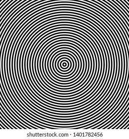 Optical illusion. Abstract lines background. Geometric Black and White. Line pattern. Eps10 vector.
