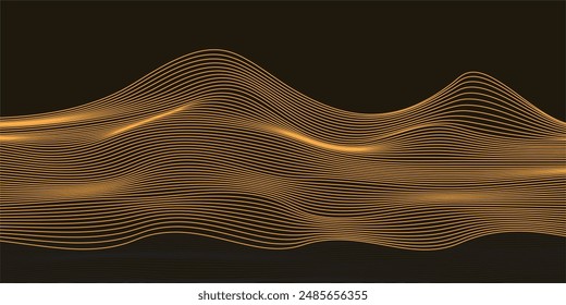 Optical illusion. Abstract lines background. Geometric Black and White.