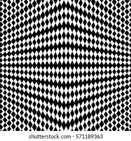 Optical illusion - abstract vector illustration for graphic design