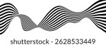 Optical illusion Abstract wave background vector illustration.