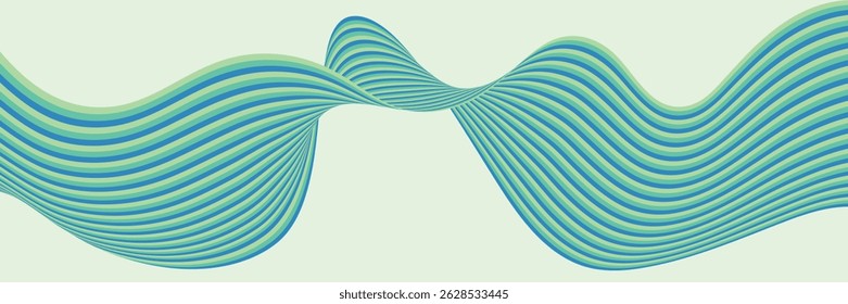 Optical illusion Abstract wave background vector illustration.