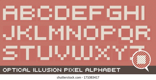 Optical Illusion Alphabet