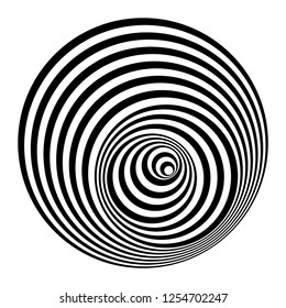 Optical illusion art circle