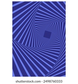 Optical illusion art square vector background