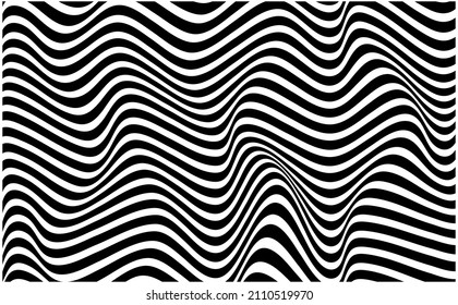 
Optical Illusion background black and white 3D abstract illusions. Conceptual design of the optical illusion vector. EPS 10 vector illustration