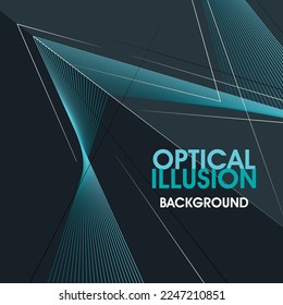 Optical Illusion Background, Lines Art
