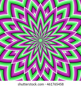 Optical Illusion Background Purple Green Moving Stock Vector (Royalty ...