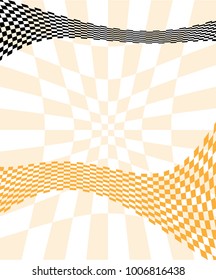 Vektorgrafik der optischen Illusion