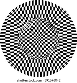 Optical Illusion Background Vector Illustration