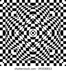 Optical Illusion Background Vector Illustration