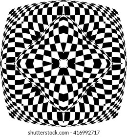 Optical Illusion Background Vector Illustration