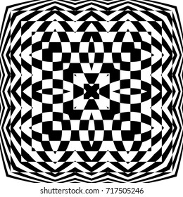 Optical Illusion Background Vector Illustration