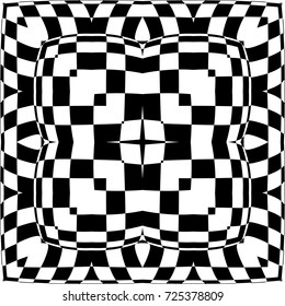 Optical Illusion Background Vector Illustration