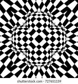 Optical Illusion Background Vector Illustration