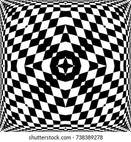 Optical Illusion Background Vector Illustration