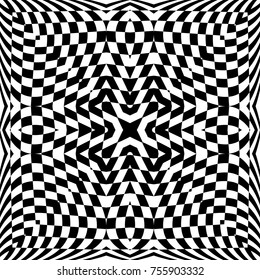 Ilustración del vector de fondo de ilusión óptica