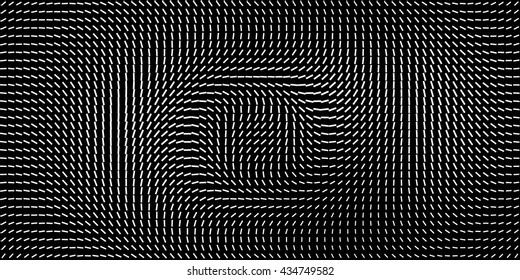 Optical Illusion Black Pattern Background. Eye Illusion. 