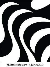 Optical illusion black & white abstract vector useful for many creative things