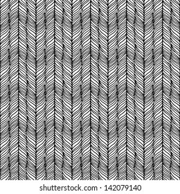 Optical illusion: Black and white abstract seamless pattern