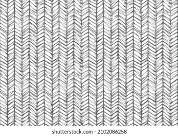 Optical illusion: black and white abstract seamless pattern, Pattern with hand drawn lines. Freehand drawing. Vector illustration. Isolated on white background