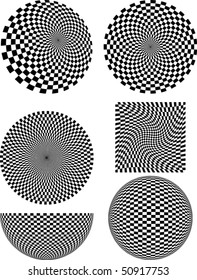 Optical Illusion, Checkered design