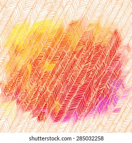 Optical illusion: Color pink abstract pattern