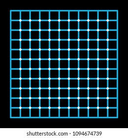 Optical illusion, colorful blocks, different shapes