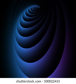 Optical Illusion. Colorful spiral. Hypnosis Concept. Vector Illustration.