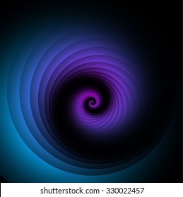 Optical Illusion. Colorful spiral. Hypnosis Concept. Vector Illustration.