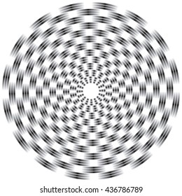 Optical illusion - concentric circles that appear to be moving