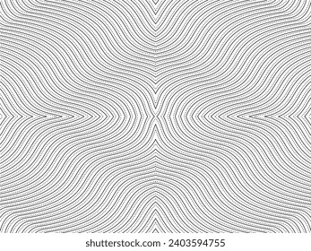 Optische Illusion, die aus künstlerischen Linien Motive entwickelt wurde, kann für Dekoration, Hintergrund, Ornate, Stoffe, Mode, Textilien, Teppichmuster, Tile oder Graphic Design Element verwendet werden. Vektorgrafik