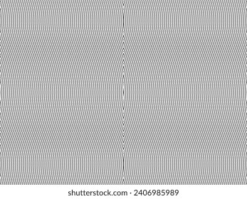 Optical Illusion Created from Artistic Lines Motifs Pattern, can use for Decoration, Background, Ornate, Fabric, Fashion, Textile, Carpet Pattern, Tile or Graphic Design Element. Vector Illustration