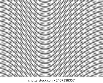 Ilusión óptica creada a partir del patrón de motivos de líneas artísticas, puede utilizarse para la decoración, fondo, ordenado, tejido, moda, textil, patrón de alfombras, mosaico o elemento de diseño gráfico. Ilustración vectorial