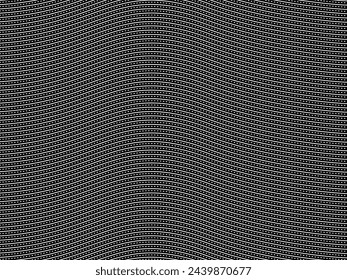 Optical Illusion Created from Artistic Lines Motifs Pattern, can use for Decoration, Background, Ornate, Fabric, Fashion, Textile, Carpet Pattern, Tile or Graphic Design Element. Vector Illustration