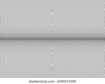 Ilusión óptica creada a partir de líneas artísticas motivos patrón, puede utilizar para la decoración, fondo, ornamentado, tela, moda, textil, alfombra patrón, azulejo o elemento de diseño gráfico. Ilustración vectorial