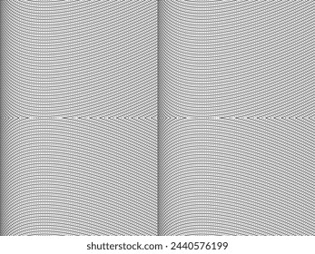 Ilusión óptica creada a partir de líneas artísticas motivos patrón, puede utilizar para la decoración, fondo, ornamentado, tela, moda, textil, alfombra patrón, azulejo o elemento de diseño gráfico. Ilustración vectorial