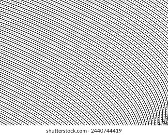 Optical Illusion Created from Artistic Lines Motifs Pattern, can use for Decoration, Background, Ornate, Fabric, Fashion, Textile, Carpet Pattern, Tile or Graphic Design Element. Vector Illustration