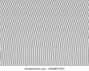 Optical Illusion Created from Artistic Lines Motifs Pattern, can use for Decoration, Background, Ornate, Fabric, Fashion, Textile, Carpet Pattern, Tile or Graphic Design Element. Vector Illustration