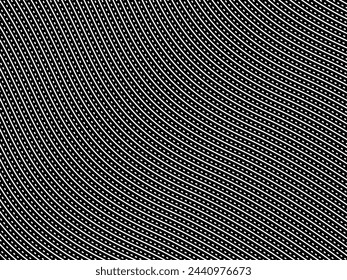 Ilusión óptica creada a partir de líneas artísticas motivos patrón, puede utilizar para la decoración, fondo, ornamentado, tela, moda, textil, alfombra patrón, azulejo o elemento de diseño gráfico. Ilustración vectorial